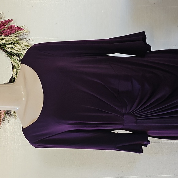 Connected Apparel  Women's Dress Purple Size 14W - Picture 1 of 9
